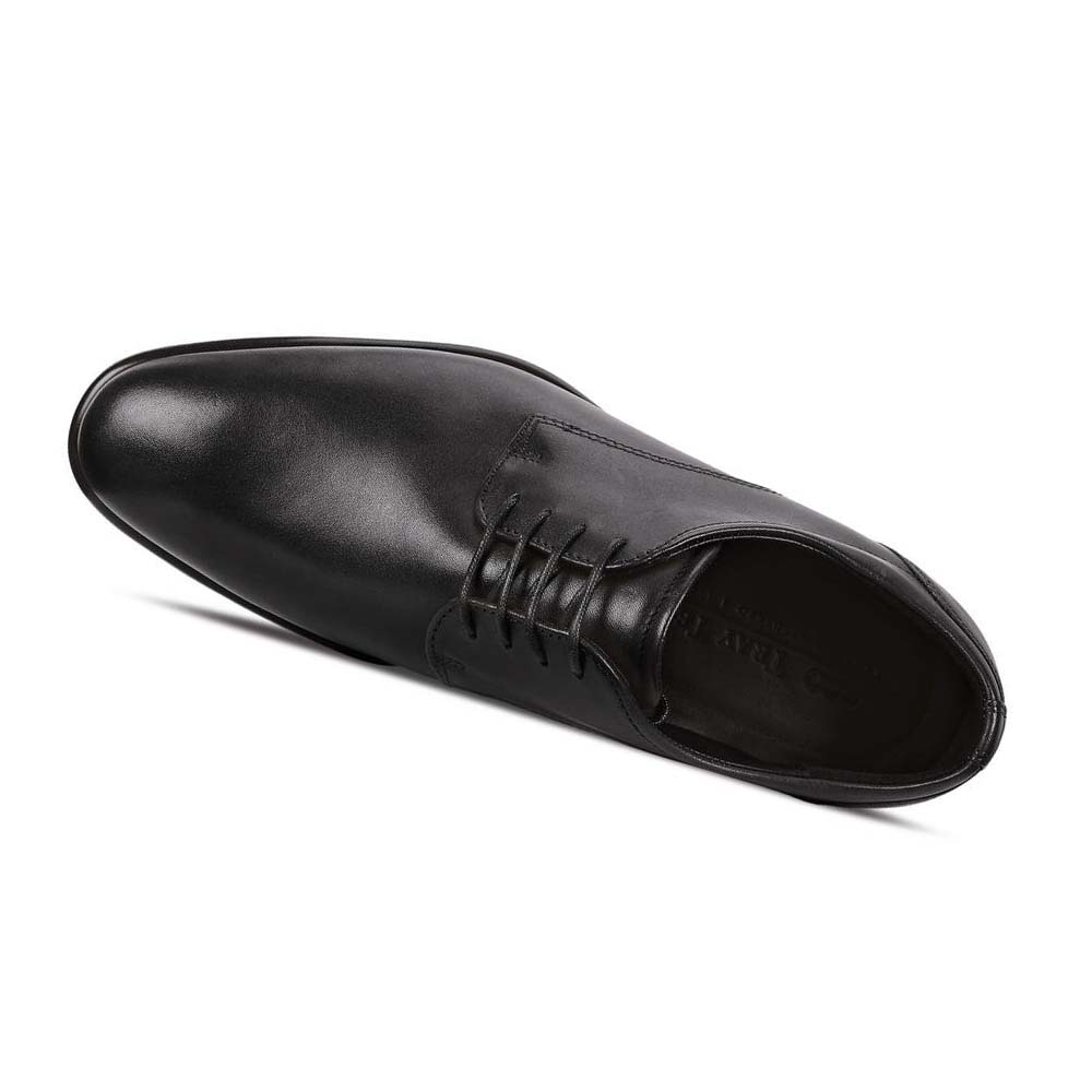 Férfi Ecco Citytray Plain Toe Ruha Cipő Fekete | HU 512XYU